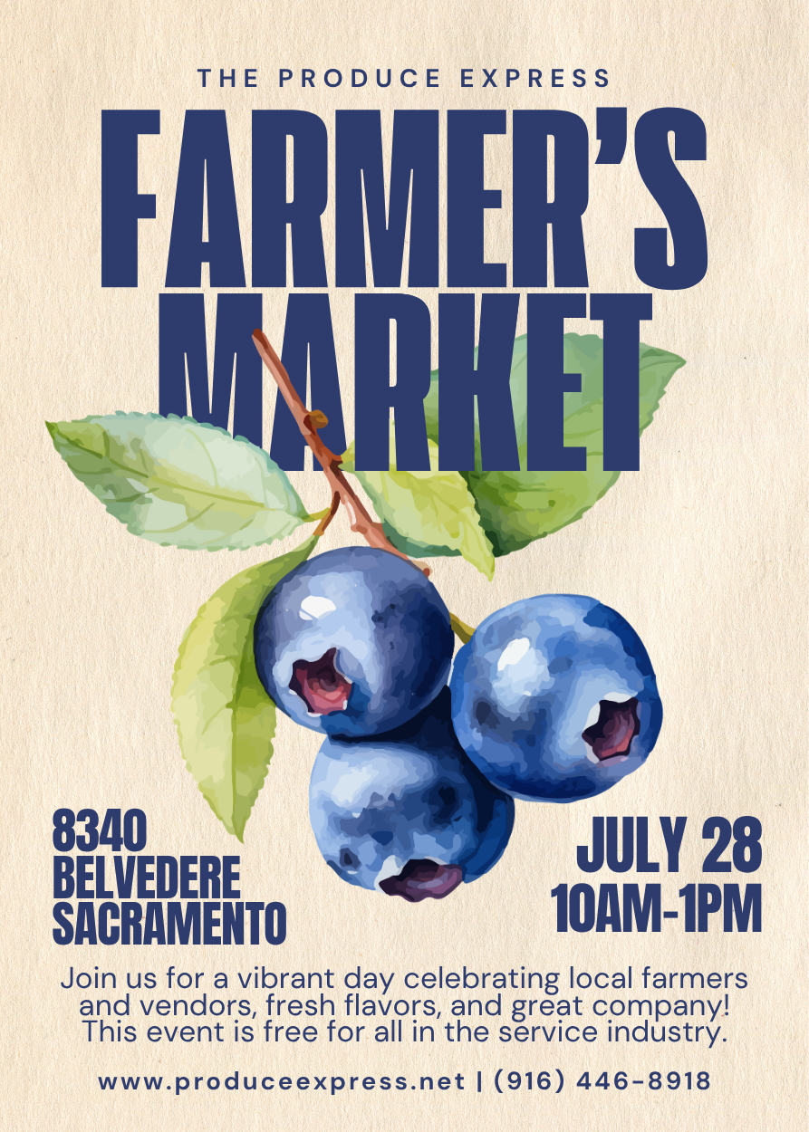 Join us for a vibrant day celegrating local farmers and vendors, fresh flavors, and great company!  This event is free for all in the service industry!